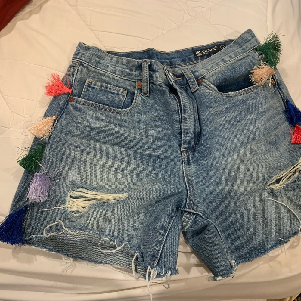 Blank nyc high rise Jean shorts